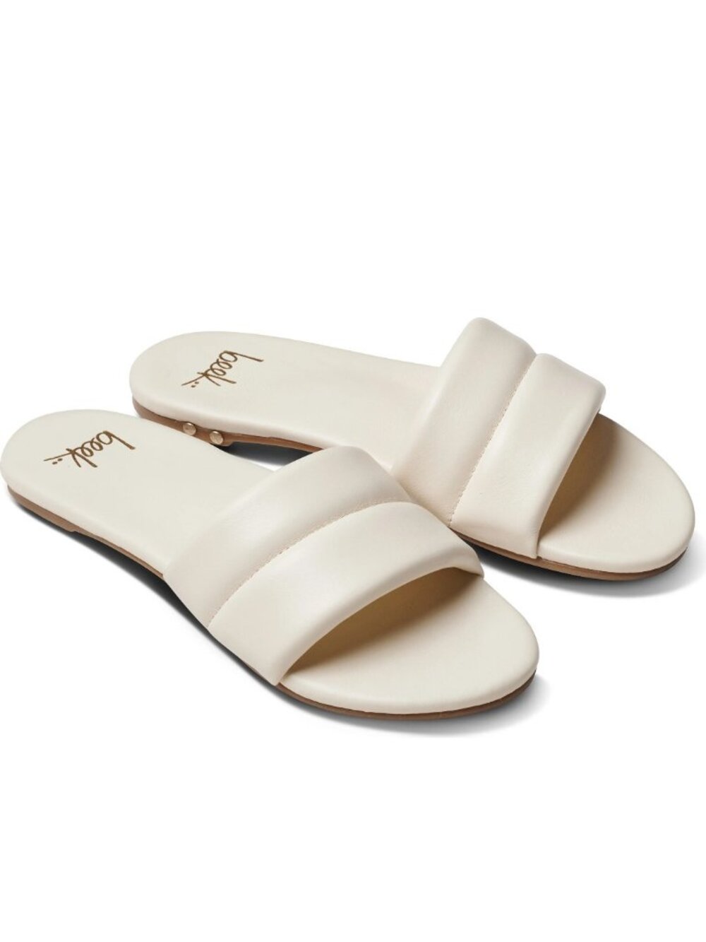 $250 BEEK Sugarbird Slide MULE Sandal EGGSHELL LEATHER SHOES 11 US (DD5)